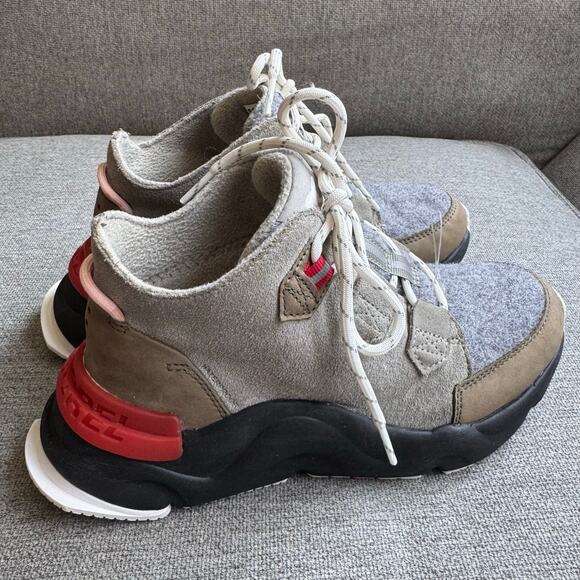 Sorel Women's Kinetic RNEGD Caribou WP Boot, Grey Green/Alpine Tundra Sz 6 - Picture 5 of 11